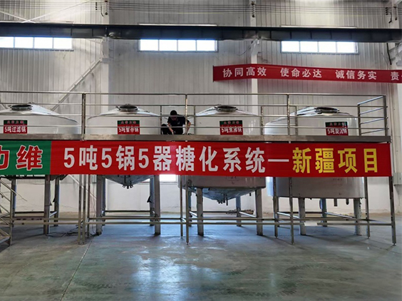 阳新精酿啤酒设备厂—5吨精酿啤酒设备—新疆项目